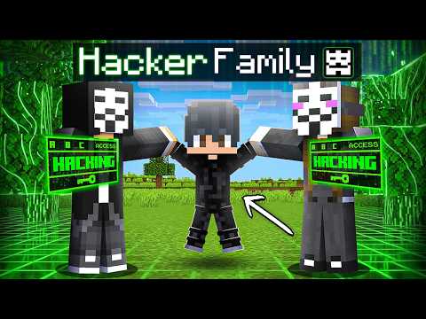 I Got ADOPTED by PRO HACKER FAMILY in Minecraft...