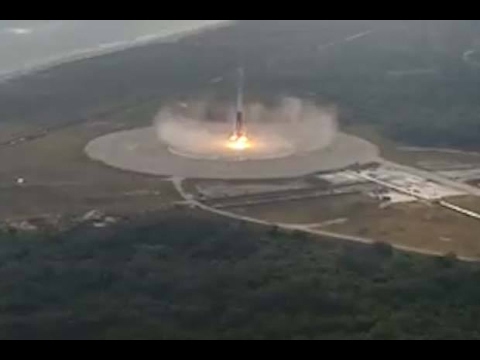 SpaceX 1st Stage Landing Captured By Drone | Video - UCVTomc35agH1SM6kCKzwW_g