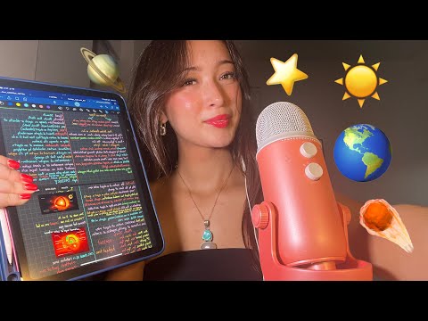 ASMR Study For An Astronomy Exam w/ Me☄️🪐👽