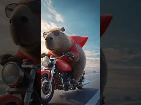 Capivara na Moto #capivara #motorcycle #estilo