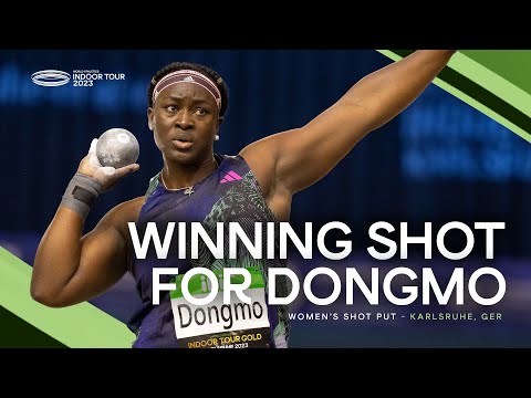 Dongmo 🇵🇹 gets the job done in the women's shot put | World Indoor Tour 2023