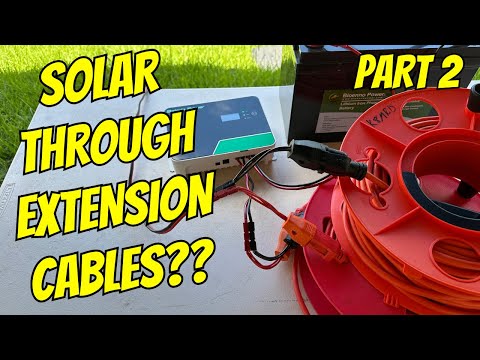 12V DC Through 120V Extension Cords For Solar:  UPGRADE!!