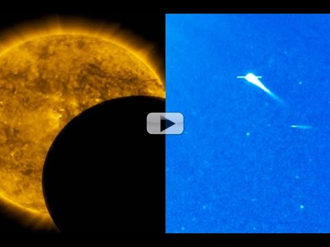 Sun Observatories Capture Moon and Comet On Consecutive Days | Video - UCVTomc35agH1SM6kCKzwW_g