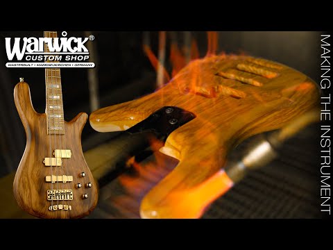 MAKING THE INSTRUMENT: Streamer LX - 1" Olive Top - Whiskey Coal Tar Satin Finish #18-3790