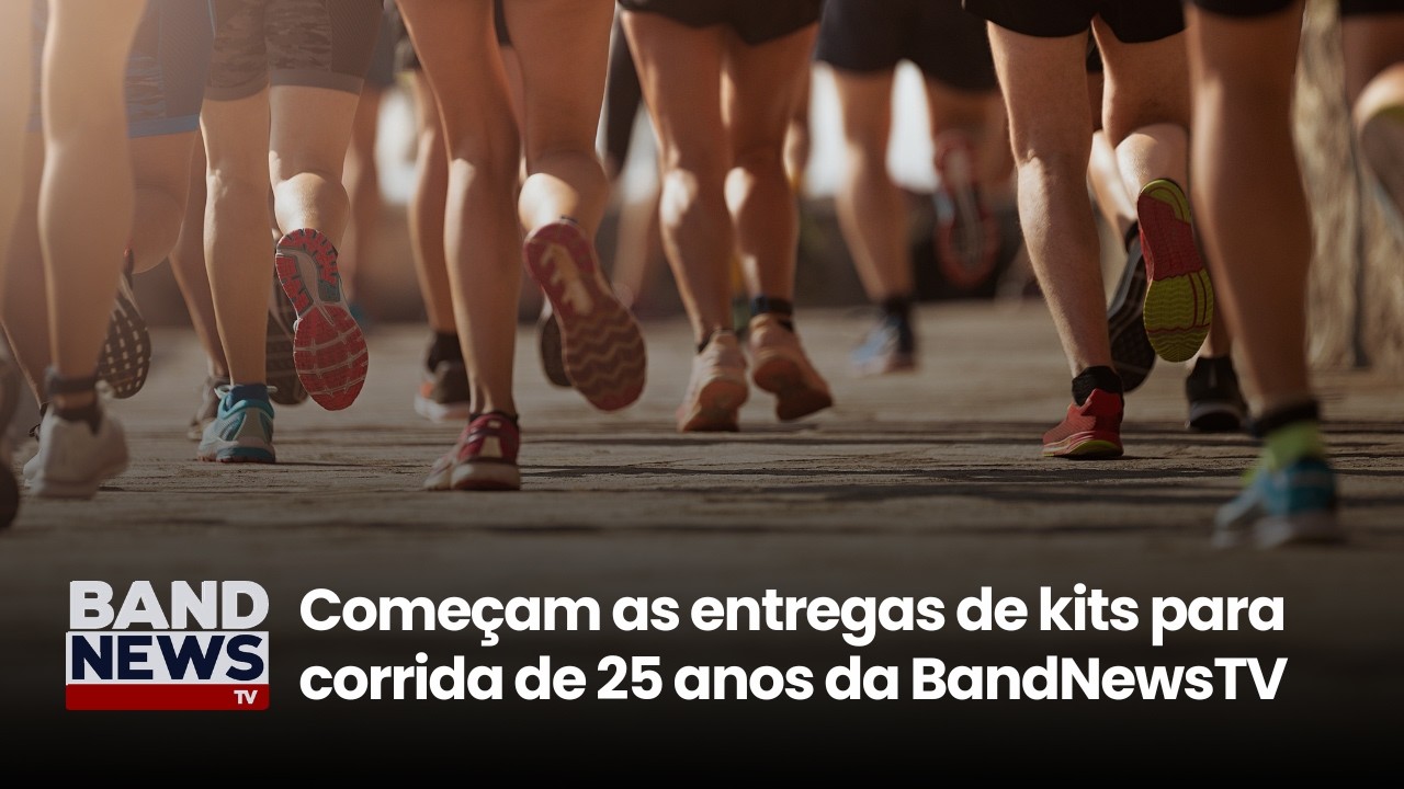Começam as entregas de kits para corrida de 25 anos da BandNewsTV | BandNewsTV