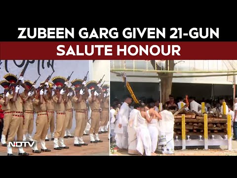 Zubeen Garg Assam News | Zubeen Garg Given 21-Gun Salute Honour During Last Rites In Guwahati