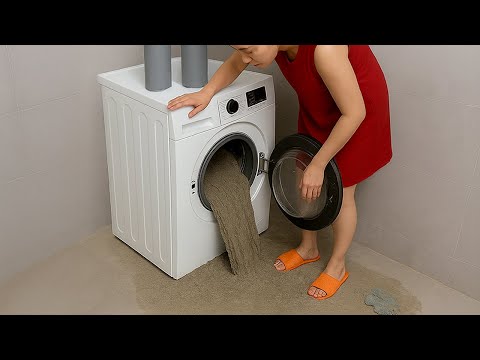 60-Year-Old Plumber's Amazing Inventions! free recycling ideas from old washing machines and cement