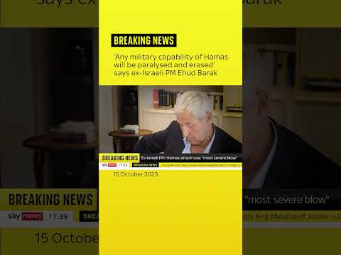 Hamas attack was 'most severe blow', ex-Israeli PM tells Sky News