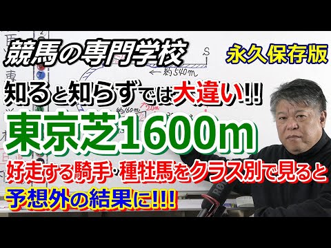 【競馬】東京競馬場 東京芝1600ｍの必ず知っておくべきこと【競馬の専門学校】