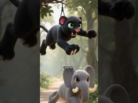 elephant & monkey storytime #viral #shortvideo
