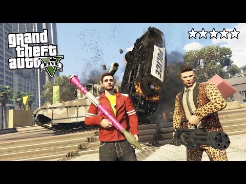 GTA 5 Online - ULTIMATE 5 STAR DESTRUCTION!! 5 Star POLICE Getaway in GTA Online! (GTA 5 Gameplay) - UC2wKfjlioOCLP4xQMOWNcgg