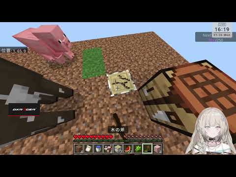 マイクラワンブロック生活DAY1