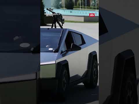 Teslas zu Kampf-Cybertrucks für den Krieg zweckentfremdet | #ntv #nachrichten #tesla