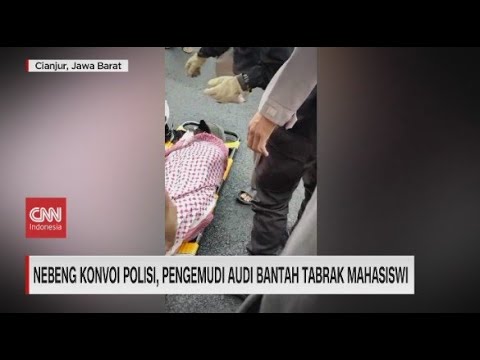 Nebeng Konvoi Polisi, Pengemudi Audi Bantah Tabrak Mahasiswi