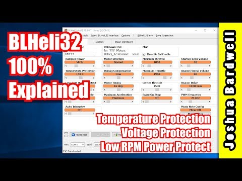 BLHeli32 100% Explained - Part 9 - Temperature, Low Voltage, Low RPM Power Prote - UCX3eufnI7A2I7IkKHZn8KSQ