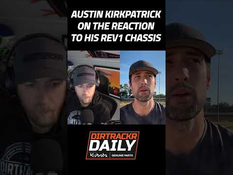 Austin Kirkpatrick on the reaction to announcing his new REV1 dirt late model chassis - dirt track racing video image