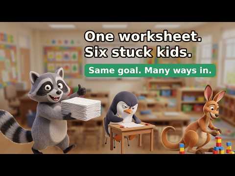 [Teaching] One Worksheet for Everyone: Same Goal, Many Ways In