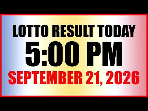 Lotto Result Today 5pm Draw September 21, 2026 Swertres EZ2 PCSO