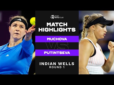 Karolina Muchova vs. Yulia Putintseva | 2023 Indian Wells Round 1 | WTA Match Highlights