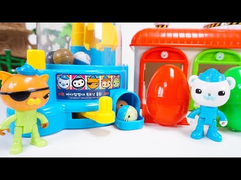 Let's Open New Octonauts Toy Crain and Learn Numbers and Colors With Magic Surprise Eggs | ToyMoon