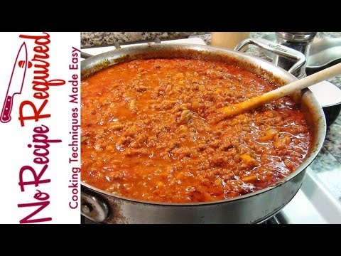 Bolognese Sauce - Spaghetti Sauce - NoRecipeRequired.com - UC2Kqui8VRpm1uMKl7QQGX2w