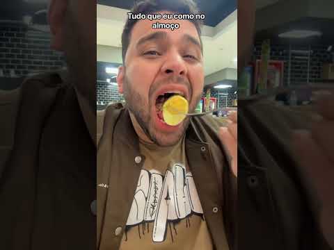 tudo que eu como no meu almoço #comedia #shorts