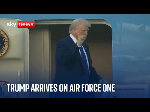 Trump arrives in Florida on Air Force One ahead of weekend in Mar-A-Lago