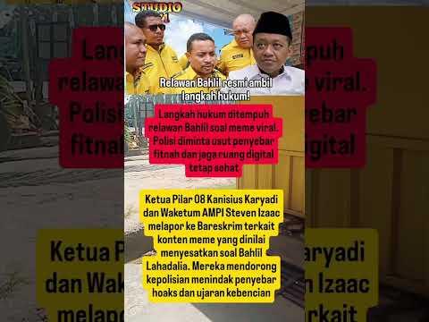 Relawan Bahlil Laporkan sejumlah Akun Meme ke Polisi#bahlillahadalia #ampi #medsos