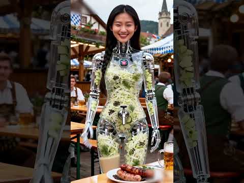 SauerkrautvSauce Dispenser Robot, in Service #futuristic #robot #technology #humanoid #AI