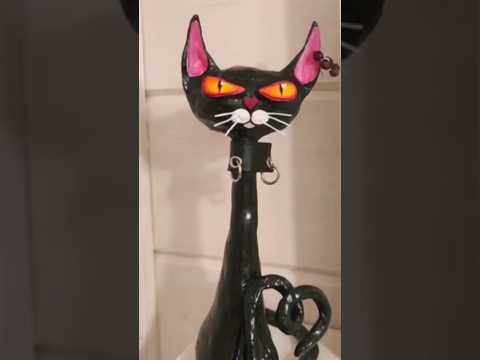 AI Brought My Cat Sculpture To Life 😱✨✅#aiart #aisculpture #aianimation #shorts