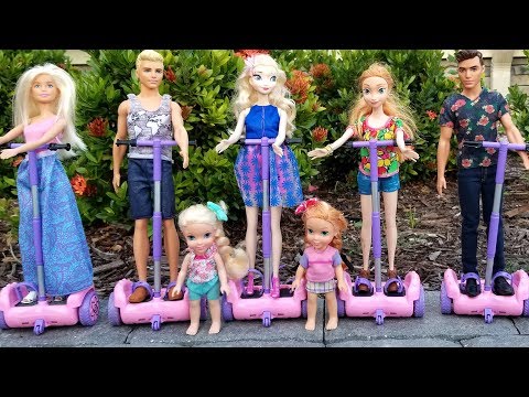Hoverboards ! Elsa and Anna toddlers - Barbie - race - park - adventure - UCQ00zWTLrgRQJUb8MHQg21A