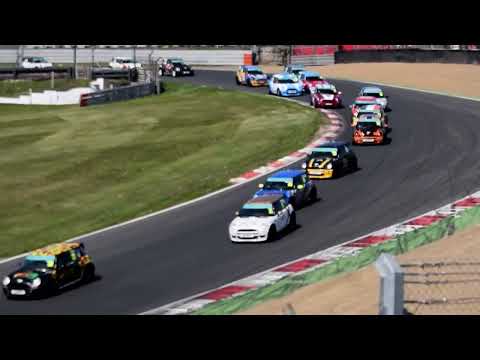Mini Challenge Trophy 2023 at Brands Hatch Red Flag Crash