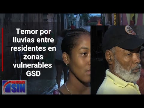 Temor por lluvias entre residentes en zonas vulnerables GSD