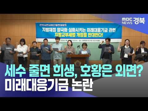 R]세수 줄면 희생, 호황은 외면?.. 미래대응기금 논란-최종