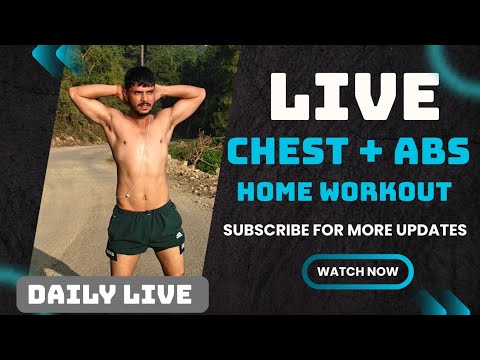 Today Live: Chest + Abs Workout | No Excuses, Just Results! 💥