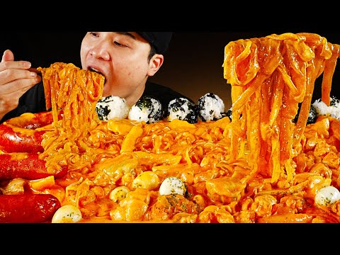 계속 땡기는 매력! 로제찜닭에 당면가득, 주먹밥, 소세지 먹방~!! 리얼사운드 ASMR Mukbang(Eating Show)