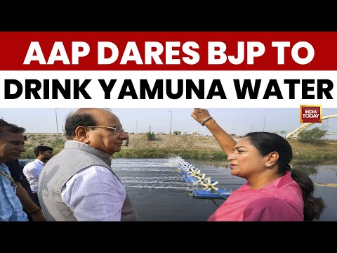 Yamuna's Chemical Clash: AAP Dares BJP, 'Drink The Water If It's Clean!' | Delhi News