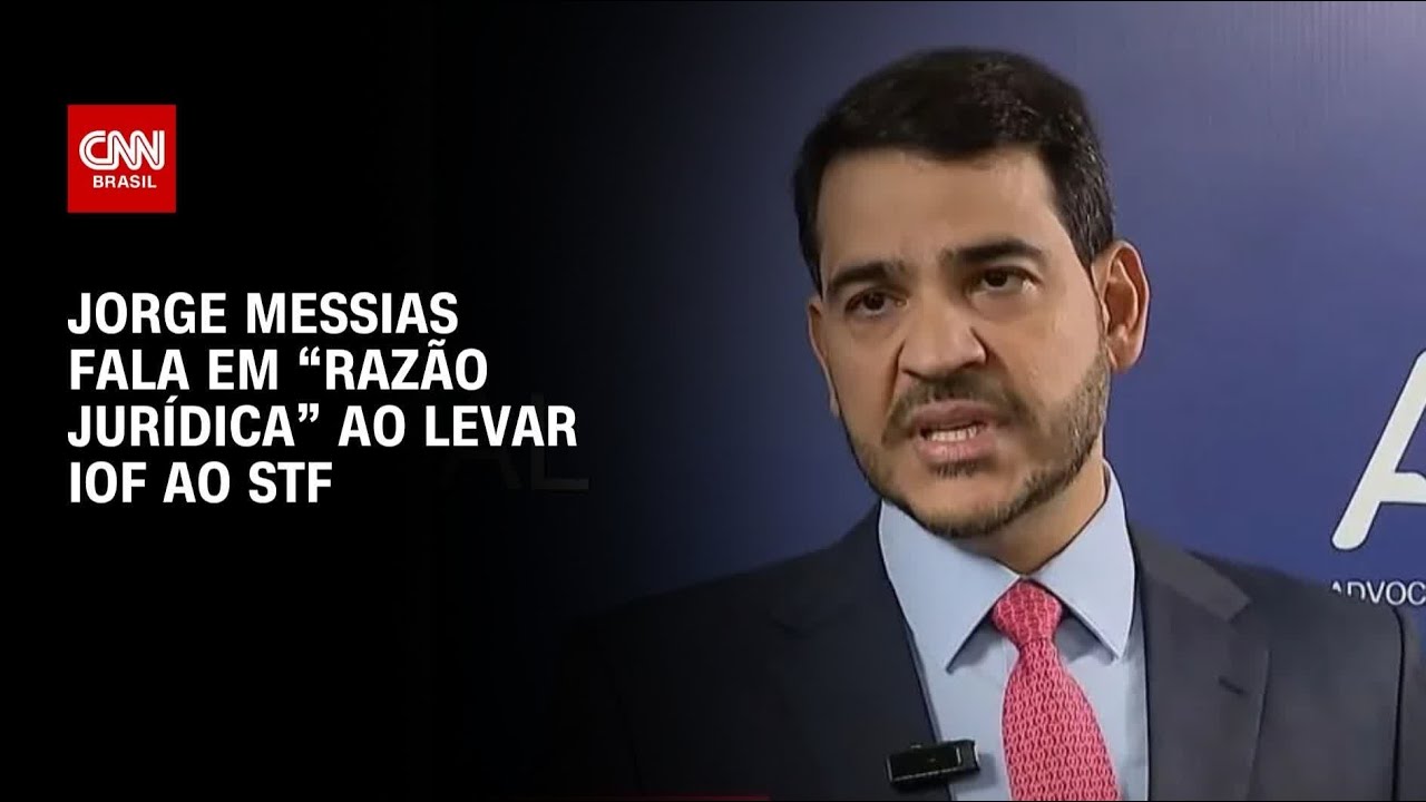 Advogado-geral da União sobre IOF: Não há outra razão a não ser jurídica | CNN 360°