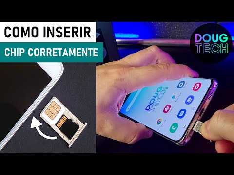 Como Inserir o CHIP/SIM na GAVETA do Samsung