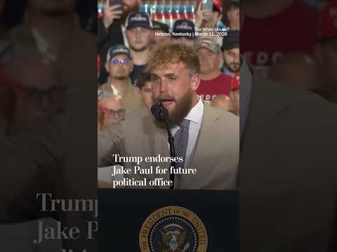 Trump endorses Jake Paul for future political office