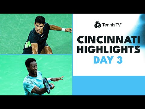 Alcaraz Faces Thompson; Monfils & Norrie Clash | Cincinnati 2023 Day 3 Highlights