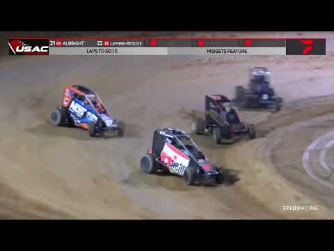 HIGHLIGHTS: USAC Western States Midgets | Placerville Speedway | Spring Fever Frenzy | 3/26/2022 - dirt track racing video image