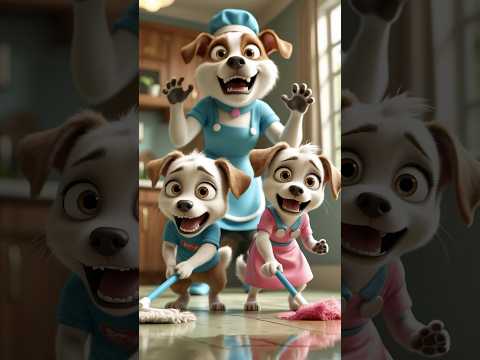 Scary Dog Nanny 😱🐕 | Puppies in Trouble 🚨 | Animated Short 🐾 #animation #cartoon #dog