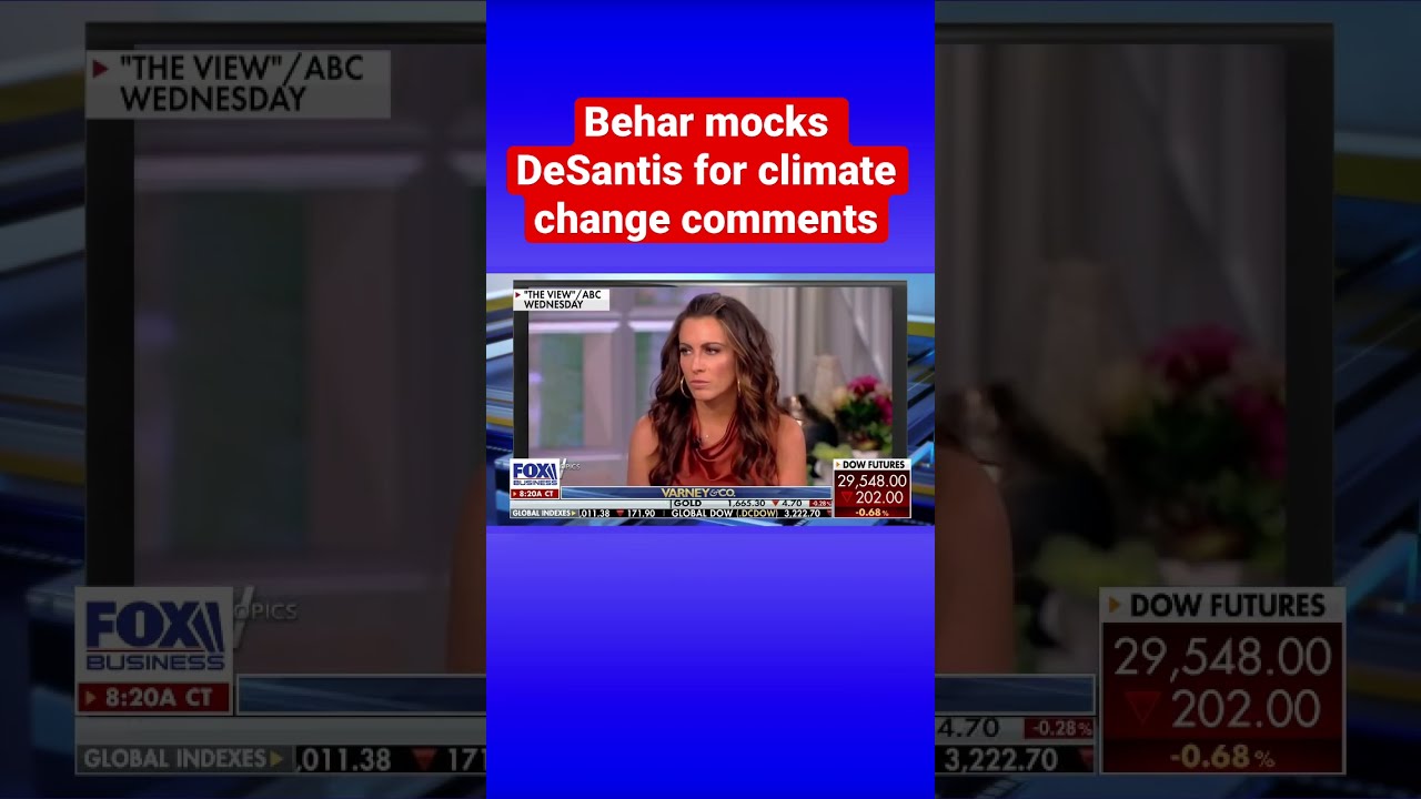 Joy Behar insinuates Hurricane Ian was retribution for DeSantis’ climate change stance #shorts