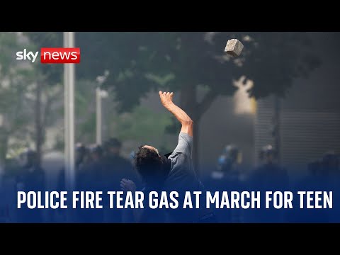 Clashes break out at march for French teenager killed by police