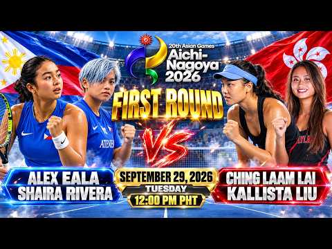 🔴LIVE! ALEX EALA-RIVERA VS LAI-LIU •󠁏 FIRST ROUND WOMEN'S DOUBLES •󠁏 2026 ASIAN Games Watchalong