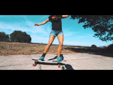 Longboard with Neena on the Original Skateboards Arbiter LCD - UC2jAMPK5PZ7_-4WulaXCawg