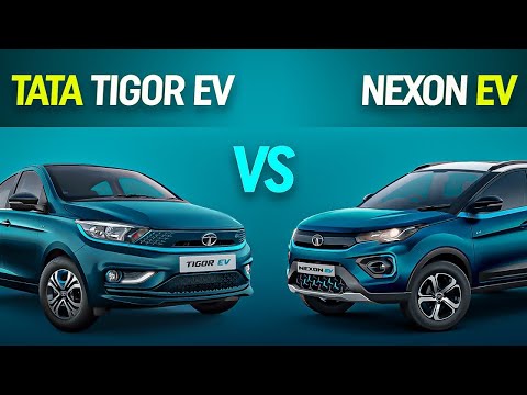 Tigor EV Vs Nexon EV Comparison - What Would You Prefer? Best EV from TATA | Electric Vehicle India