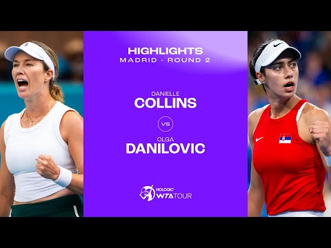 Danielle Collins vs. Olga Danilovic | 2024 Madrid Round 2 | WTA Match Highlights