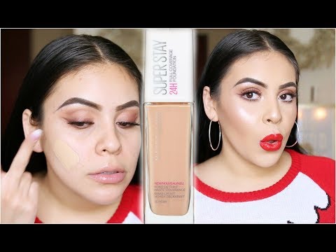 NEW MAYBELLINE 24HR SUPERSTAY FULL COVERAGE FOUNDATION: WEAR TEST REVIEW - UCqTR5f7YkGro3cPv23SqcqQ